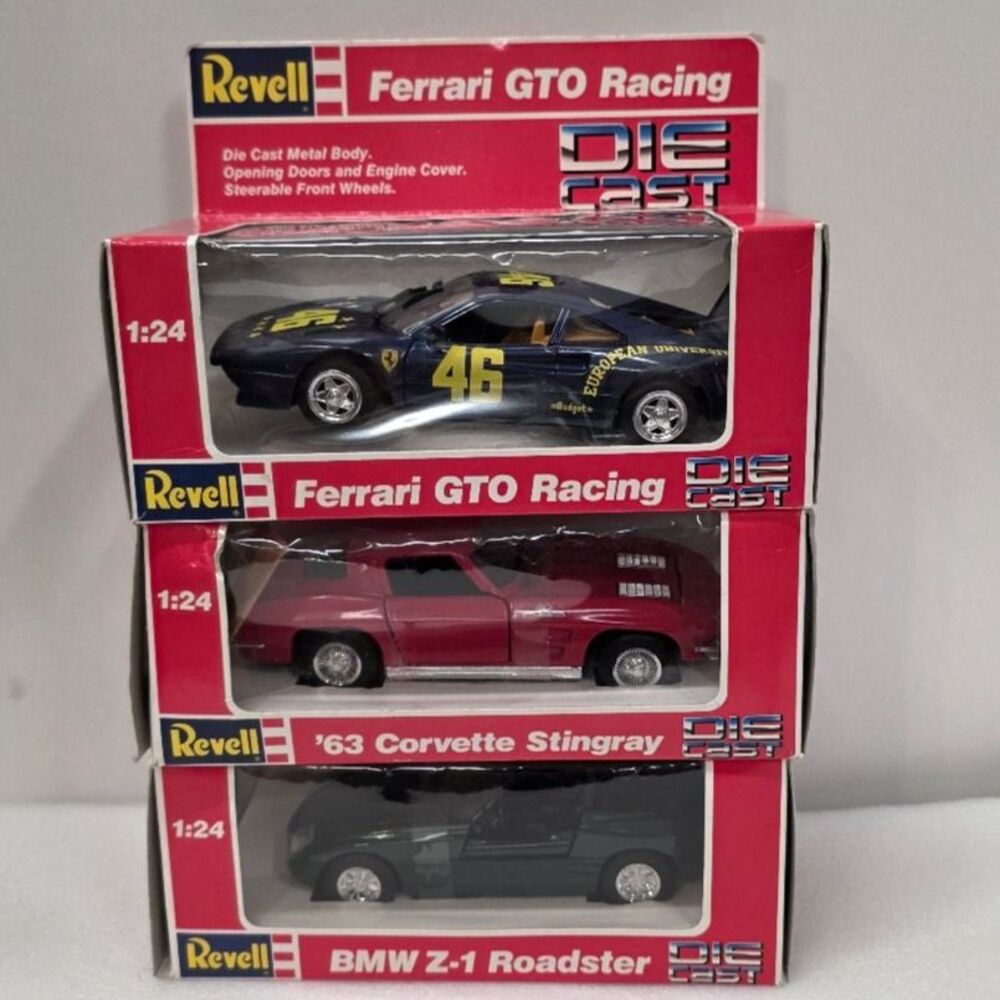Revell Lot of 3 Scale 1:24 Diecast